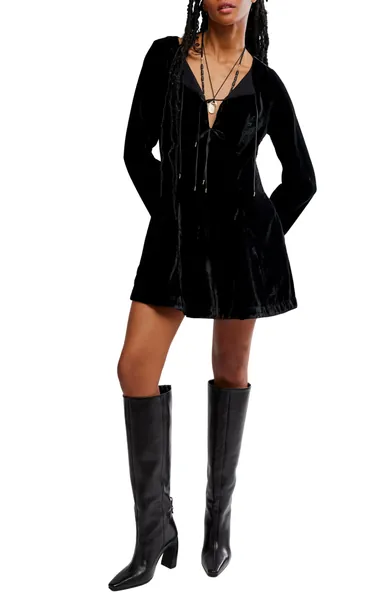 Linney Velvet Minidress