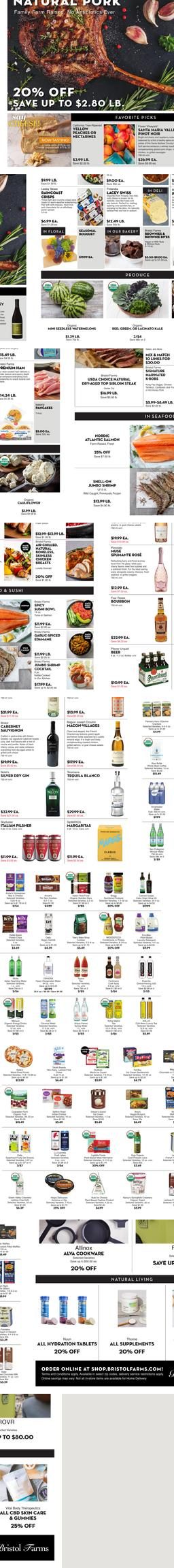 Bristol Farms weekly ad cover