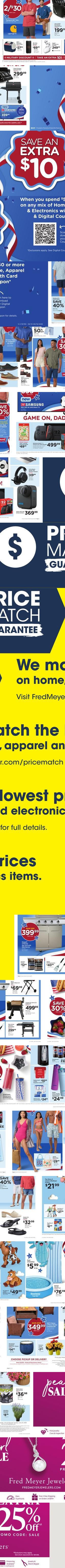Fred Meyer weekly ad cover