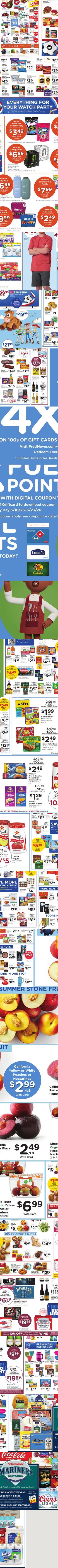 Fred Meyer weekly ad cover