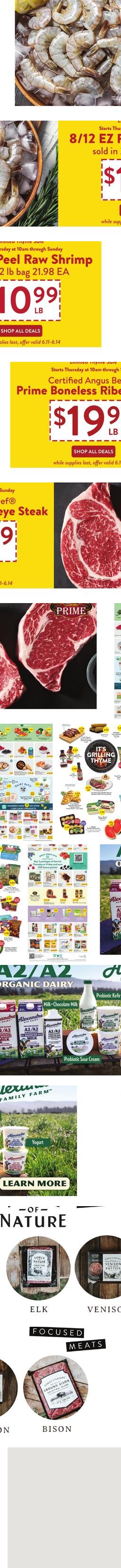 Fresh Thyme weekly ad cover