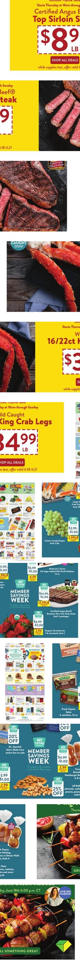 Fresh Thyme weekly ad cover