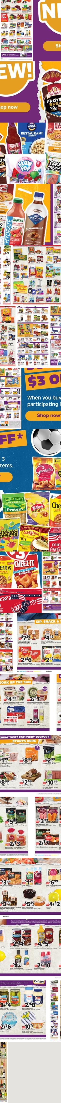 Giant Food weekly ad cover
