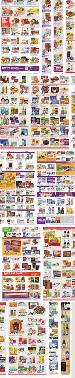 Giant Food weekly ad cover