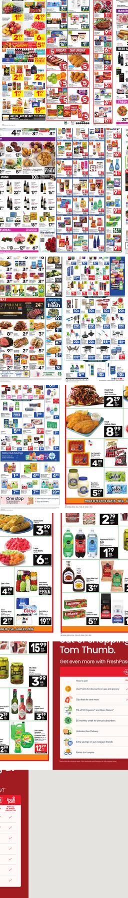 Tom Thumb weekly ad cover